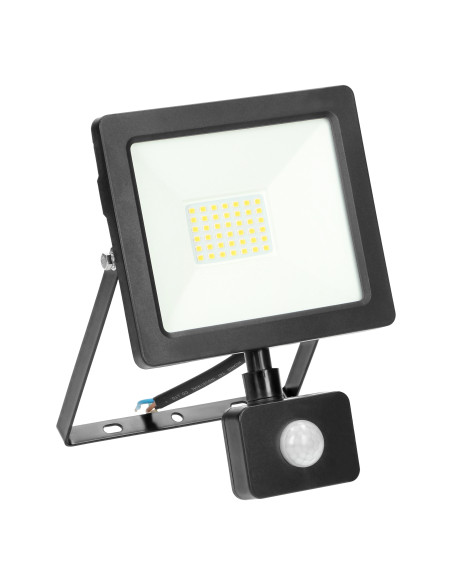 ALLED 30W Naświetlacz LED z PIR, 2300lm, IP44, 4000K, Alu+Glass