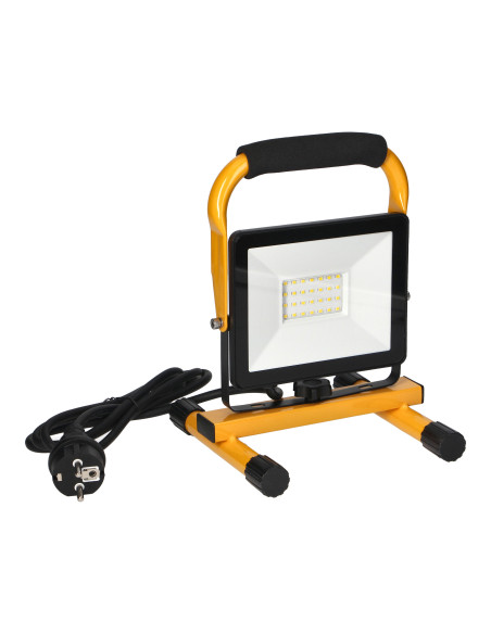 CAVO przenośny naświetlacz LED 30W, na statywie, 2400 lm, IP65, 4000K, z przewodem 1,5m
