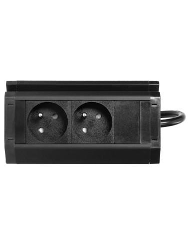 Podwójne gniazdo meblowe z uchwytem na telefon...