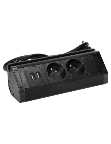 Podwójne gniazdo meblowe z ładowarką USB,...