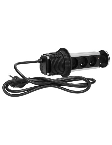 Gniazdo meblowe Ø8cm wysuwane z blatu, z...