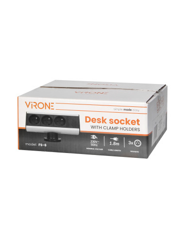 Przykręcane gniazdo meblowe z uchwytem...