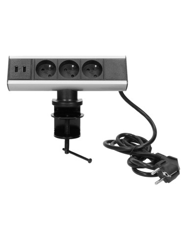 Gniazdo meblowe z ładowarką USB i zaciskiem...