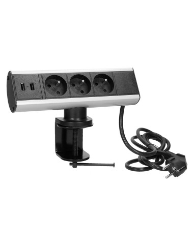 Gniazdo meblowe z ładowarką USB i zaciskiem...