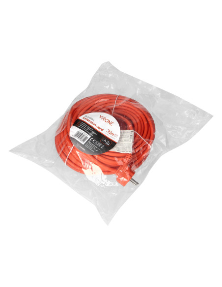 Przedłużacz ogrodowy jednogniazdowy Schuko, PVC 3x1mm², długość 10m