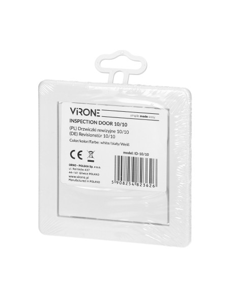 Drzwiczki rewizyjne 10/10, kolor biały