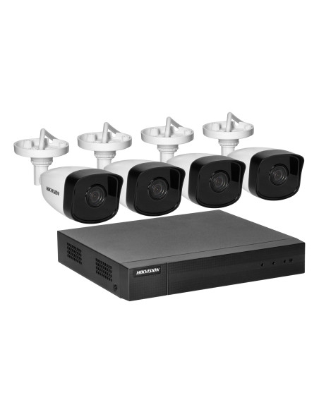  HIKVISION IPKIT-B4-4CH zestaw monitoringu z 4 tubowymi kamerami IP HIKVISION  IP-CAM-B140H oraz 4-kanałowym...