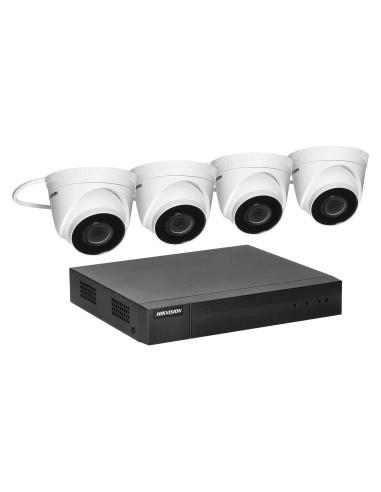 HIKVISION IPKIT-T4-4CH zestaw monitoringu z 4 kopułkowymi kamerami IP HIKVISION IP-CAM-T240H  oraz 4-kanałowym...