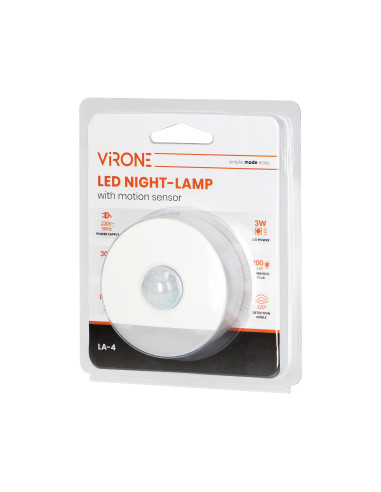 Lampka nocna LED z czujnikiem ruchu, z funkcją...