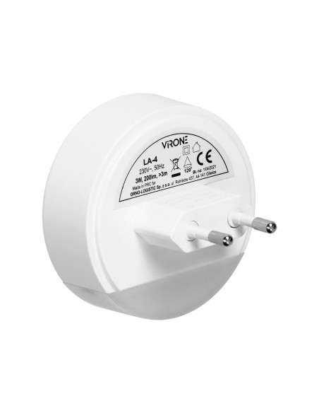 Lampka nocna LED z czujnikiem ruchu, z funkcją korytarzową 0,2W/3W, 200lm