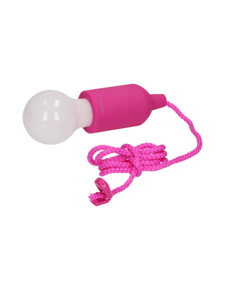 Bateryjna lampka nocna na sznurku 1W LED, 3 x AAA, różowa