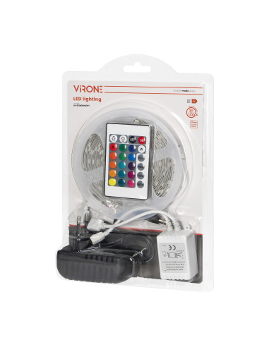 Zestaw taśma LED 12V 100 30L 7.2W/m IP20 RGB 3m...