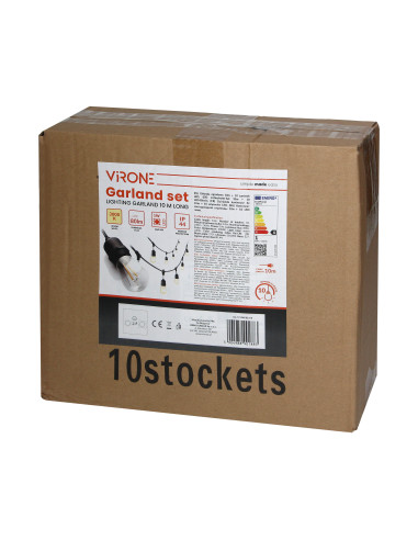 Zestaw girlanda oświetleniowa - 1 sznur 10 m...