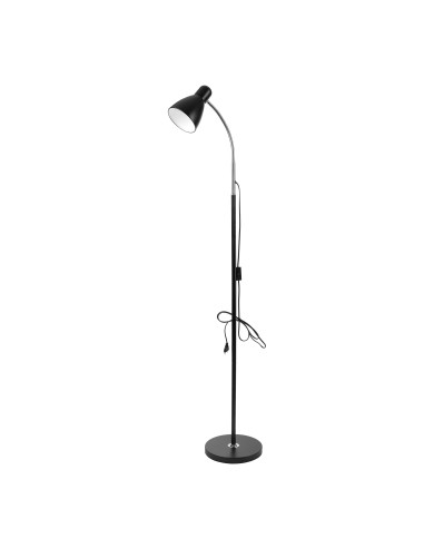 Lampa stojąca podłogowa LAR, max 20W E27, 160 cm, czarna