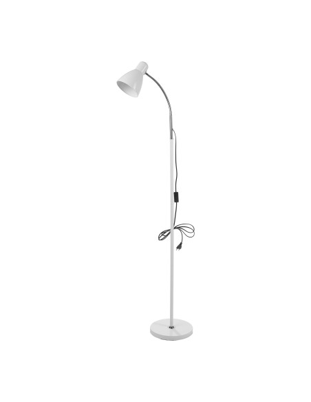 Lampa stojąca podłogowa LAR, max 20W E27, 160 cm, biała