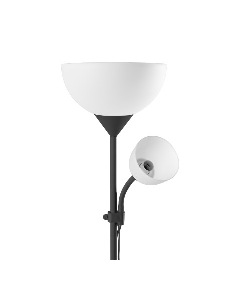 Lampa stojąca podłogowa URLAR, 175 cm, max 25W E27, max 40W E14, czarna