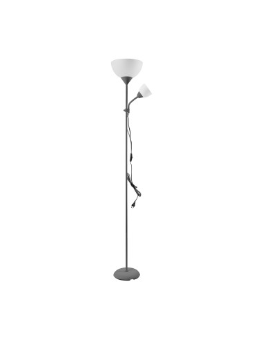 Lampa stojąca podłogowa URLAR, 175 cm, max 25W E27, max 40W E14, szara