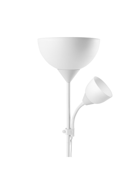 Lampa stojąca podłogowa URLAR, 175 cm, max 25W E27, max 40W E14, biała