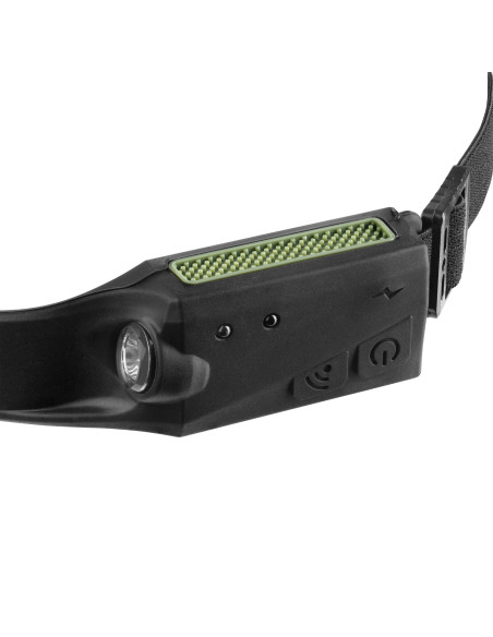 Latarka czołowa LED COB + XPE z akumulatorem 1200 mAh