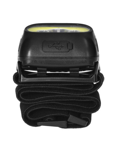 Latarka czołowa COB LED z czujnikiem ruchu,...