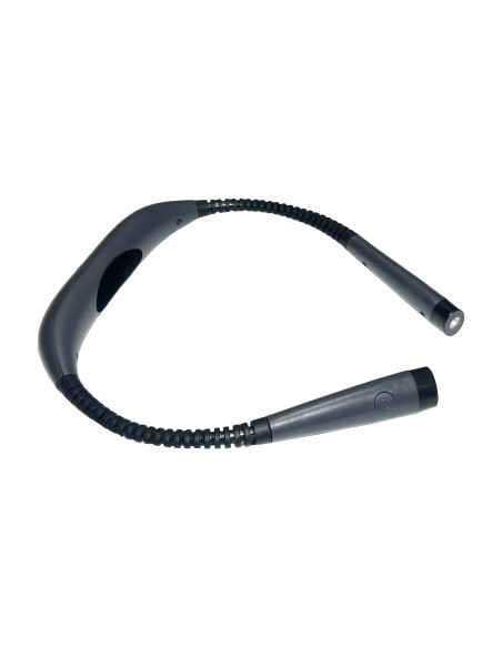 Latarka LED na szyję z akumulatorem Li-po 1000mAh, wybór barwy światła, szara