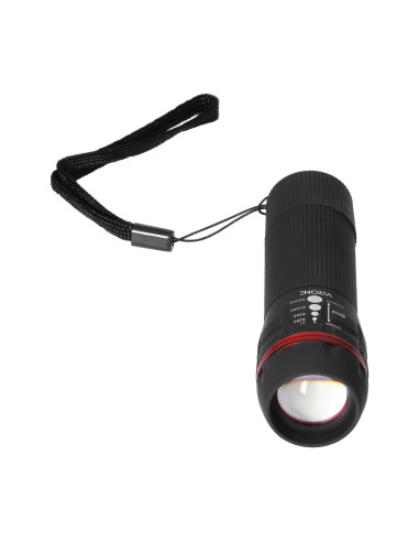 Latarka LED 1W z zoomem, 60lm, 3xAAA