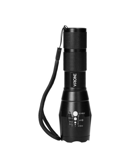 Latarka LED CREE 10W z zoomem, 800lm, 3 x AAA, aluminiowa konstrukcja