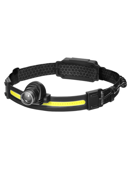 Latarka czołowa LED COB + CREE z akumulatorem 1200 mAh