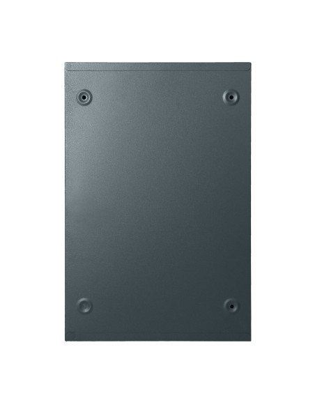 Skrzynka na listy BALI z galwanizowanej stali, mała z wizytownikiem, antracyt