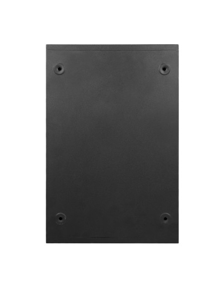 Skrzynka na listy BALI z galwanizowanej stali, mała z  wizytownikiem, kolor czarny