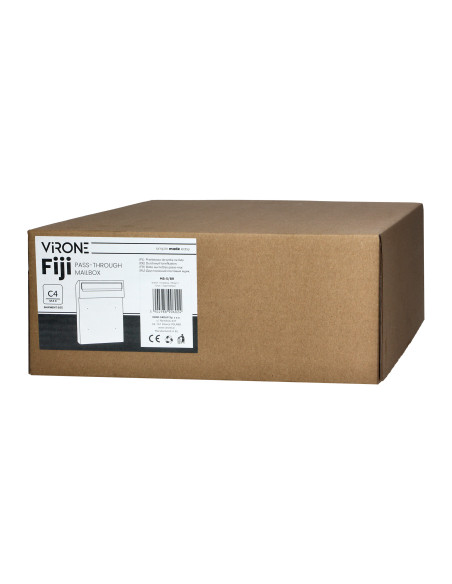 Skrzynka na listy FIJI, brązowa