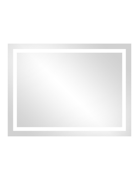 Lustro prostokątne LED 80x60 cm (pion/poziom, z marginesem, 4000K)