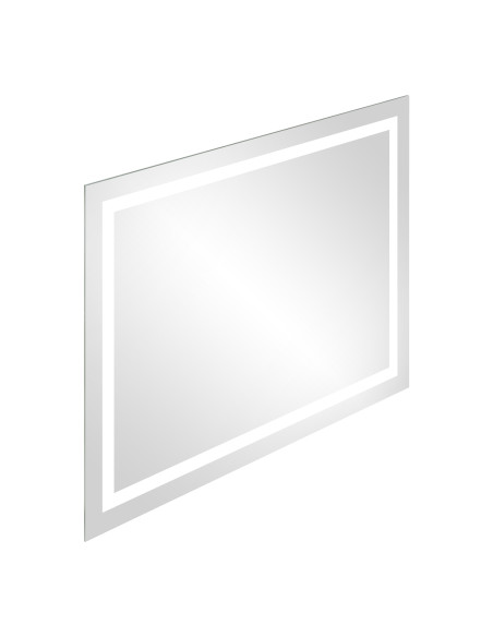 Lustro prostokątne LED 80x60 cm (pion/poziom, z marginesem, 4000K)