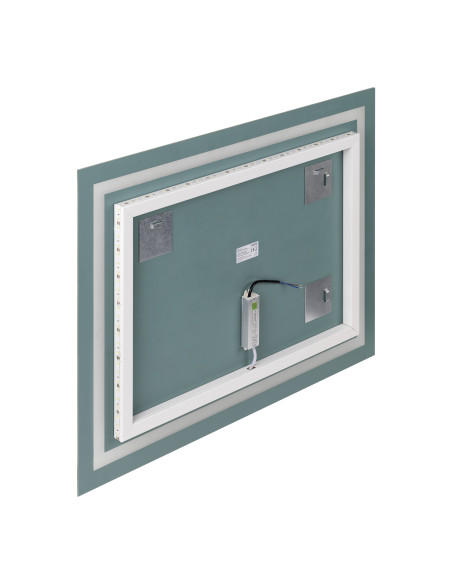 Lustro prostokątne LED 80x60 cm (pion/poziom, z marginesem, 4000K)