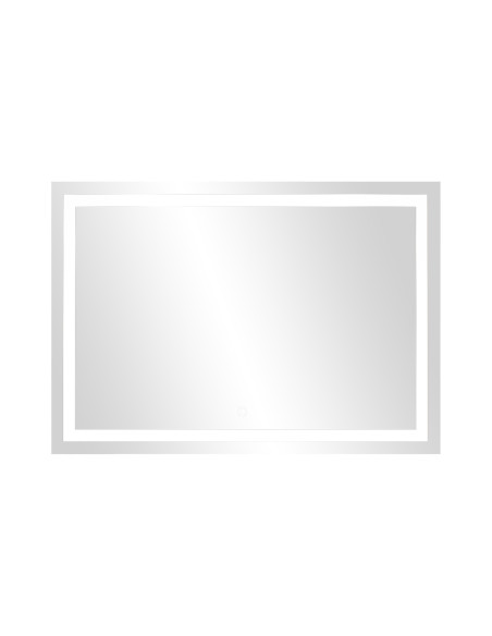 Lustro prostokątne poziome LED 60x50 cm (z wbudowanym włącznikiem, z marginesem, 4000K)
