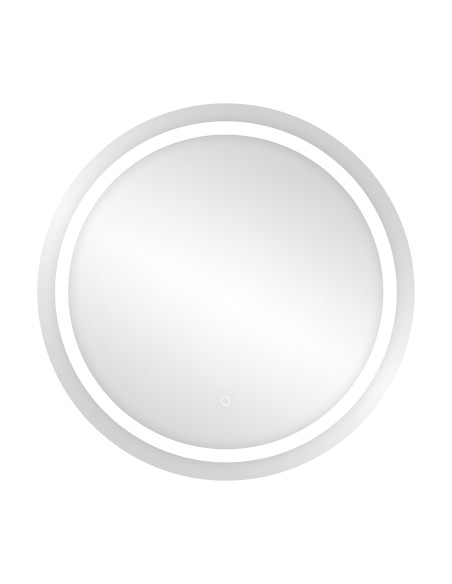 Okrągłe lustro LED fi 70 cm (z wbudowanym włącznikiem, z marginesem, 4000K)
