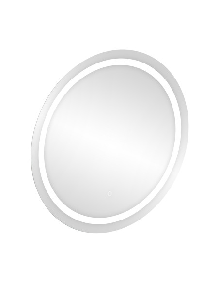 Okrągłe lustro LED fi 70 cm (z wbudowanym włącznikiem, z marginesem, 4000K)