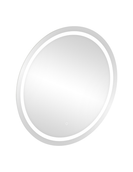 Okrągłe lustro LED fi 80 cm (z wbudowanym włącznikiem, z marginesem, 4000K)