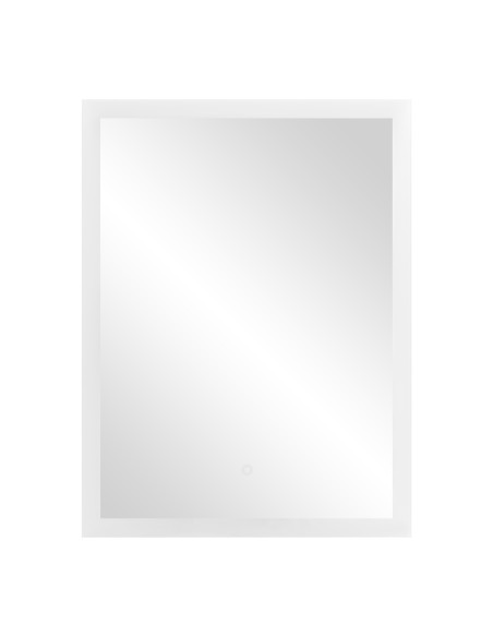 Lustro prostokątne pionowe LED 60x80 cm (z wbudowanym włącznikiem, bez marginesu, 4000K)