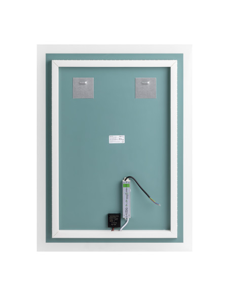 Lustro prostokątne pionowe LED 60x80 cm (z wbudowanym włącznikiem, bez marginesu, 4000K)