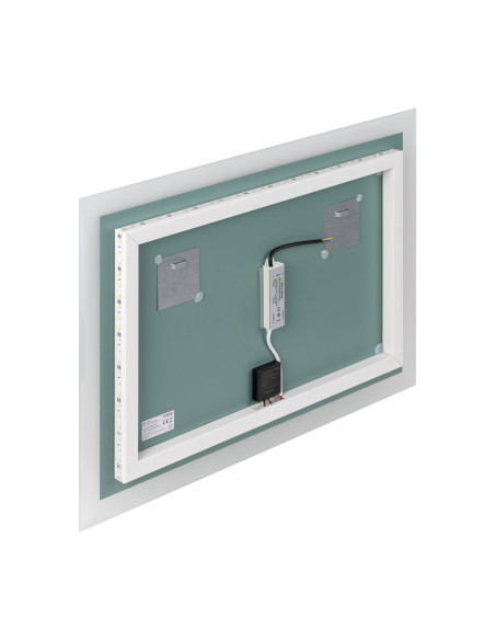 Lustro prostokątne poziome LED 70x50 cm (z wbudowanym włącznikiem, bez marginesu, 4000K)