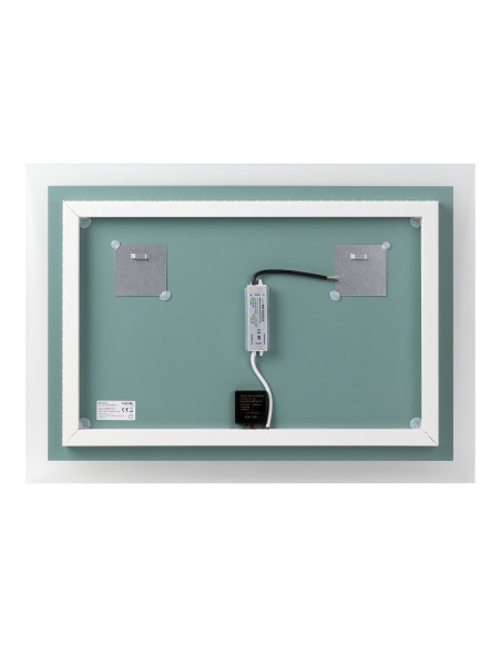 Lustro prostokątne poziome LED 70x50 cm (z wbudowanym włącznikiem, bez marginesu, 4000K)