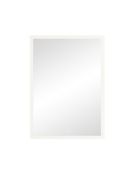 Lustro prostokątne pionowe LED, 50x70 cm (z wbudowanym włącznikiem, bez marginesu, 4000K)