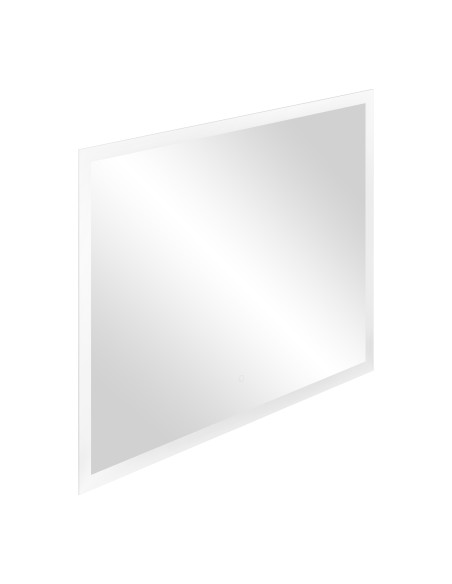 Lustro prostokątne poziome LED 100x80 cm (z wbudowanym włącznikiem, bez marginesu, 4000K)