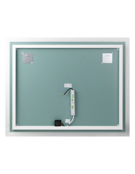 Lustro prostokątne poziome LED 100x80 cm (z wbudowanym włącznikiem, bez marginesu, 4000K)