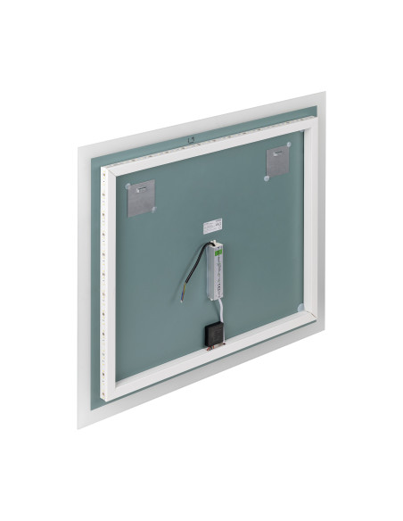 Lustro prostokątne poziome LED 80x70 cm (z wbudowanym włącznikiem, bez marginesu, 4000K)