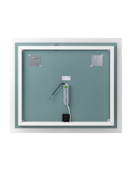 Lustro prostokątne poziome LED 80x70 cm (z wbudowanym włącznikiem, bez marginesu, 4000K)