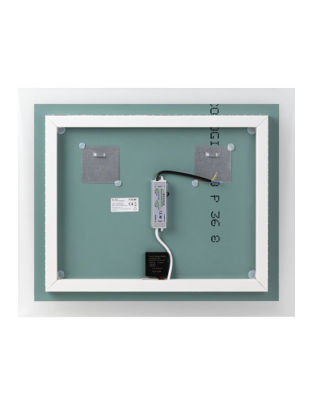 Lustro prostokątne poziome LED 60x50 cm (z wbudowanym włącznikiem, bez marginesu, 4000K)