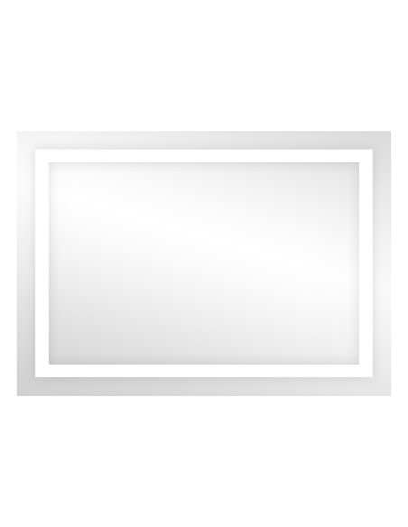 Lustro prostokątne LED 70x50 cm (pion/poziom, z marginesem, 4000K)