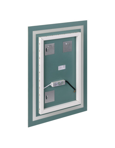 Lustro prostokątne LED 70x50 cm (pion/poziom, z...
